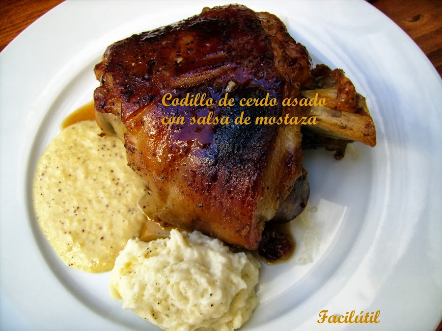 codillo-de-cerdo-asado-con salsa-de-mostaza