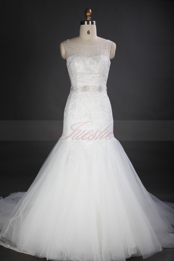 DressyBridal: 2014 Wedding Gowns New Trends Part 2——Illusion Neck