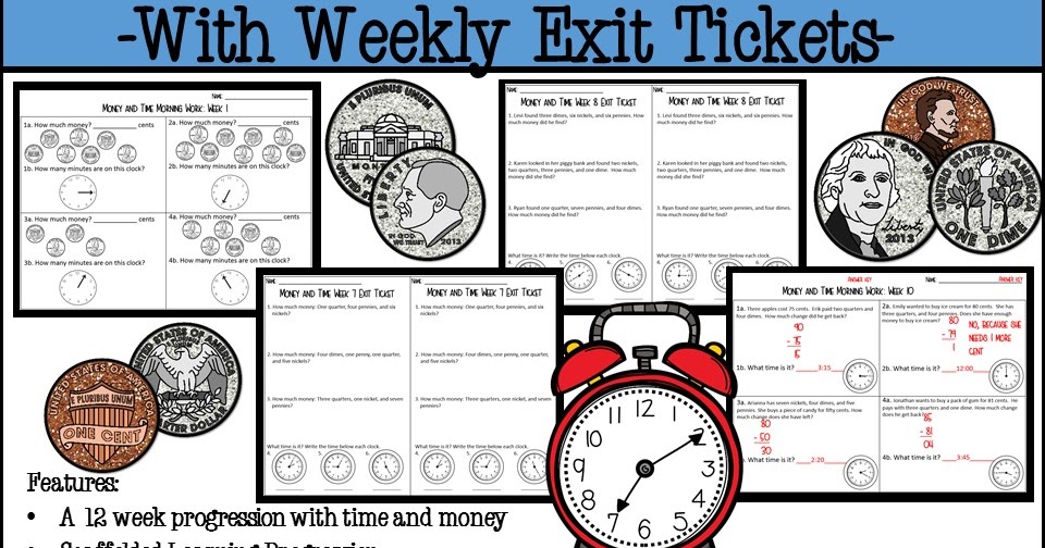 Blue Ridge Second Grade Days Reviewing Time and Money