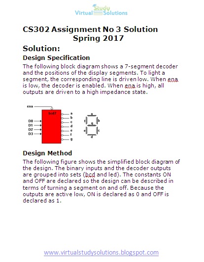 Cs302 assignment solution acc501