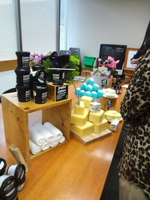 Lush Demo Table at #Blogvancity