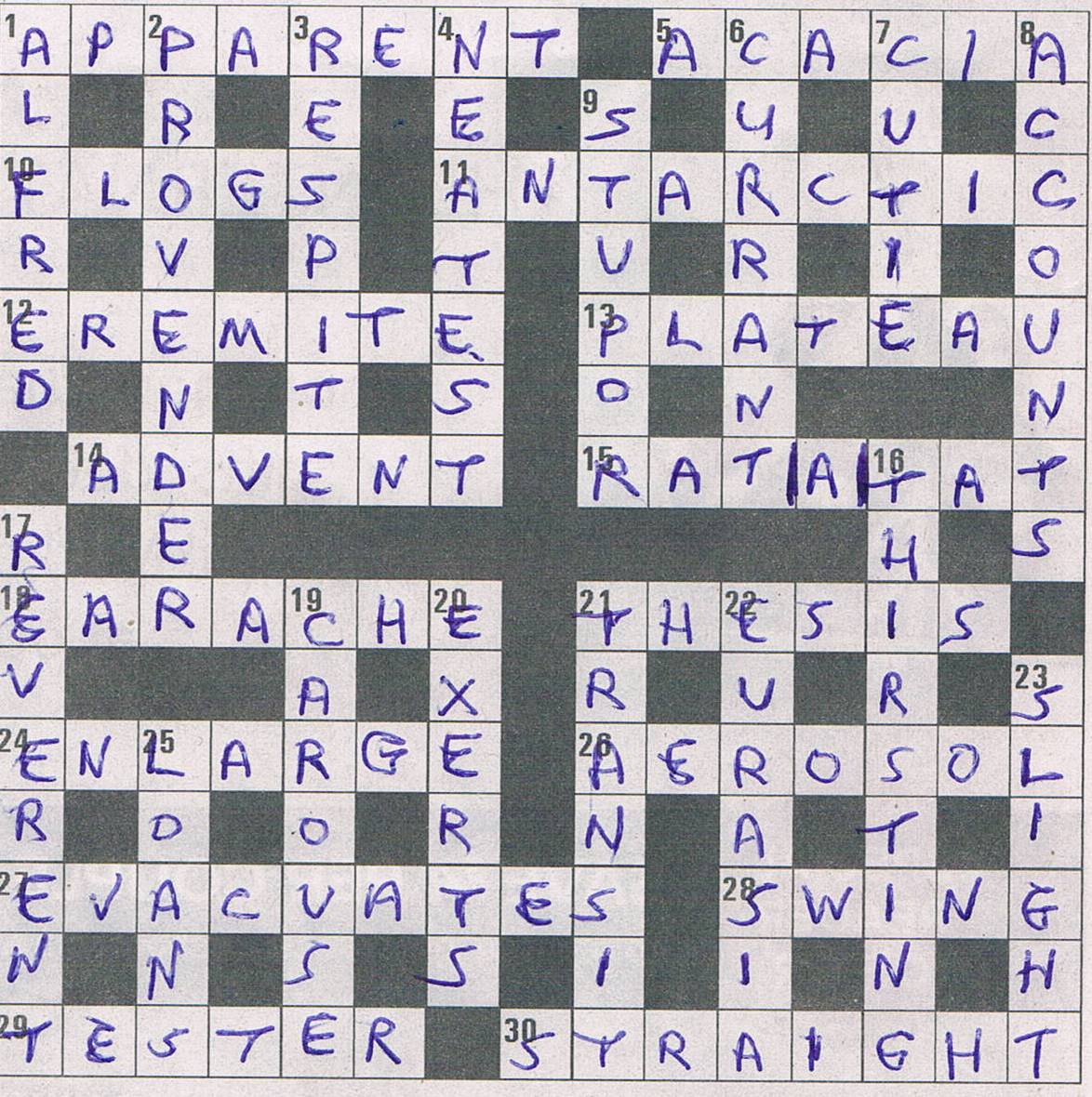 Toronto Star Cryptic Forum Friday, November 10, 2017