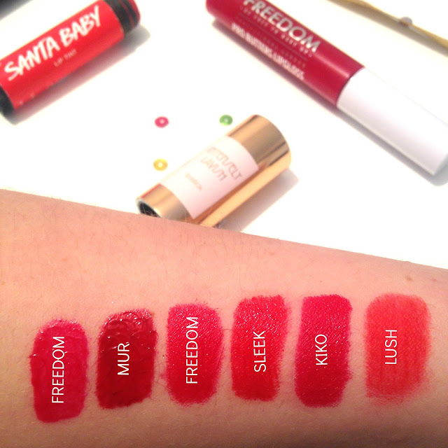 Reds That Would Put Santa To Shame Swatches