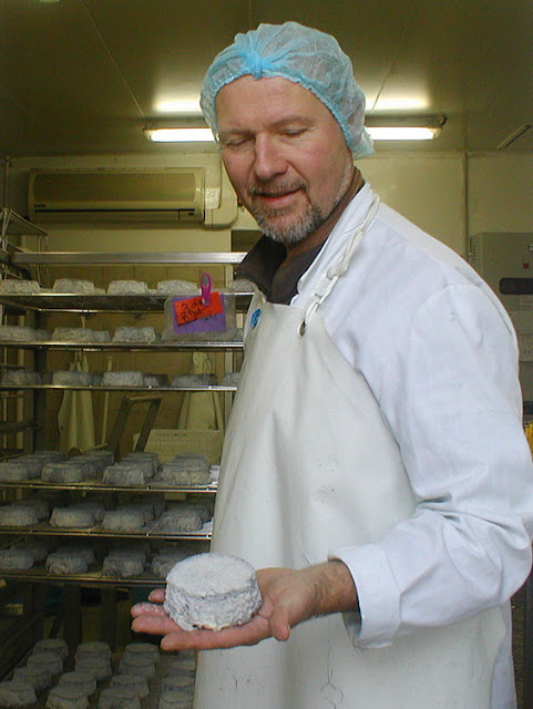 Jean-Luc Bilien, goats cheese producer. Loir et Cher. France. Photographed by Susan Walter. Tour the Loire Valley with a classic car and a private guide.