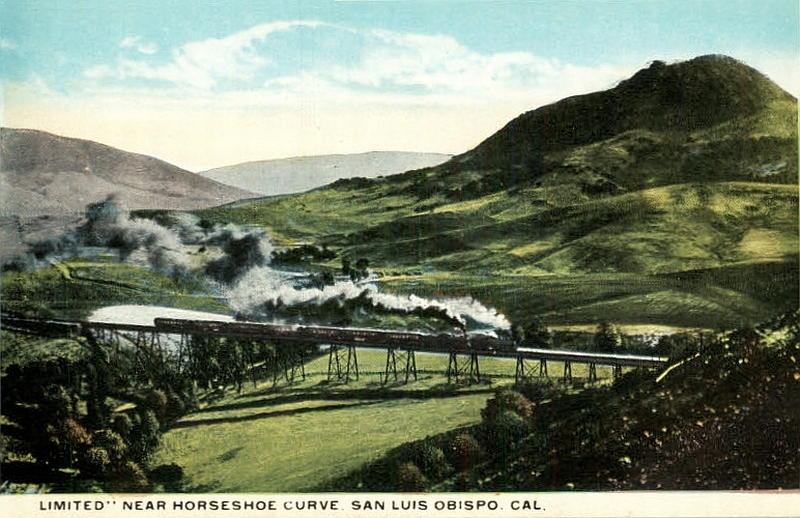 transpress nz railway horseshoe curve at St Luis Obispo, California