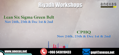 Green Belt and CPHQ Workshops in Riyadh
