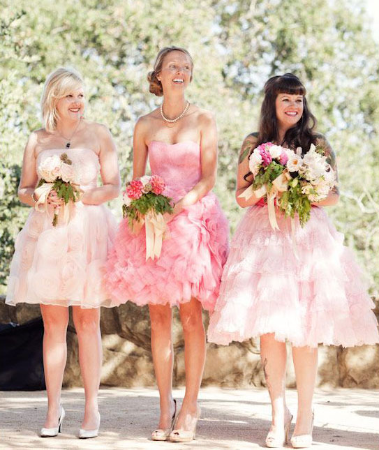ballerina bridesmaid dress