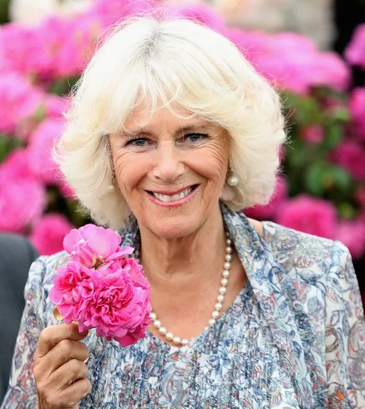 Prince Charles, Prince of Wales and Camilla, Duchess of Cornwall visit Sandringham Flower Show 2016