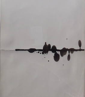 Folded Landscape ink on paper Jill Evans 2013