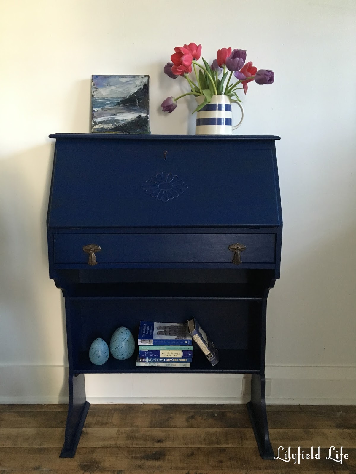 Lilyfield Life Dark Blue Bureau Desk