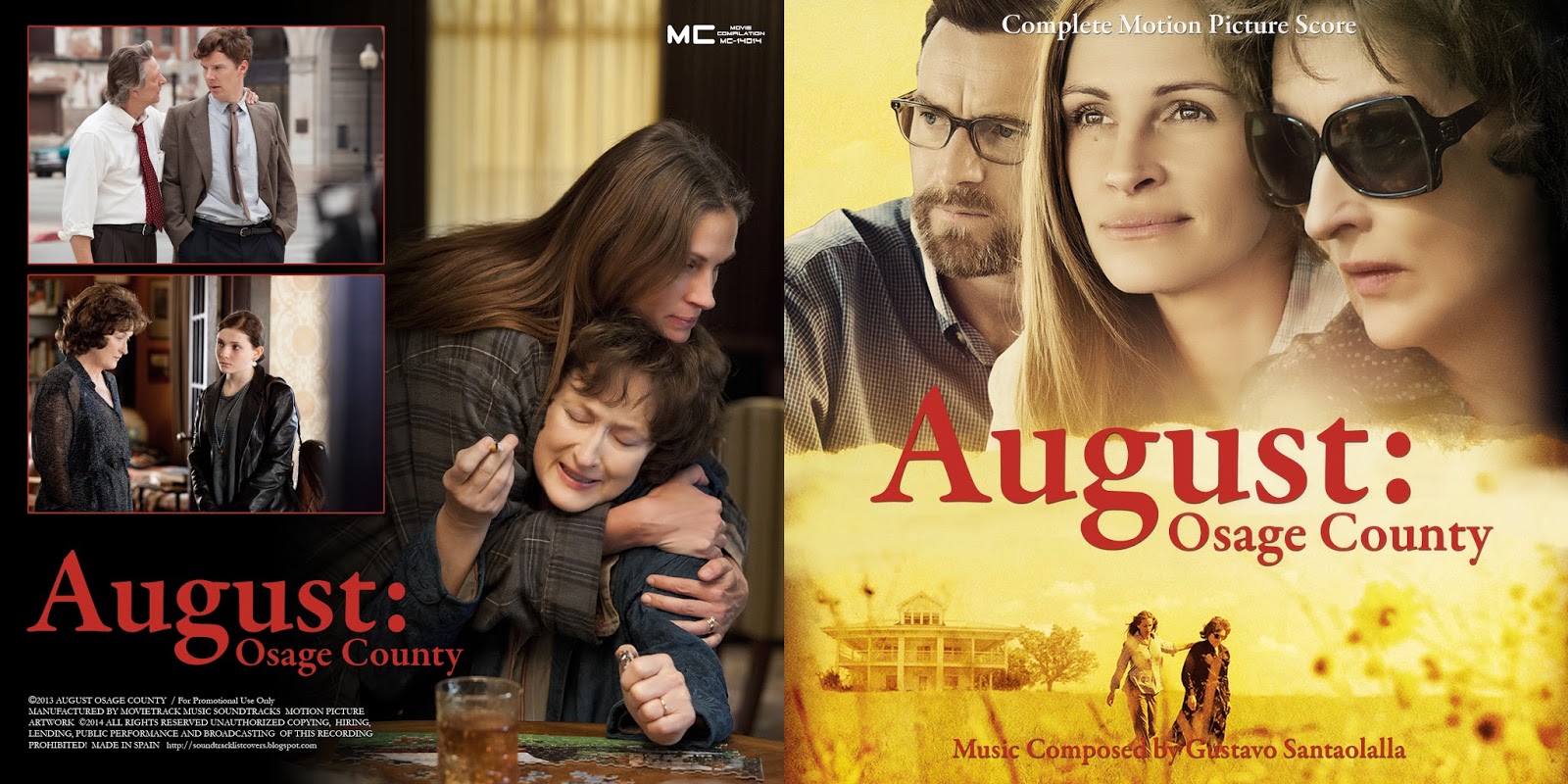 Soundtrack List Covers August Osage County (Gustavo Santaolalla)