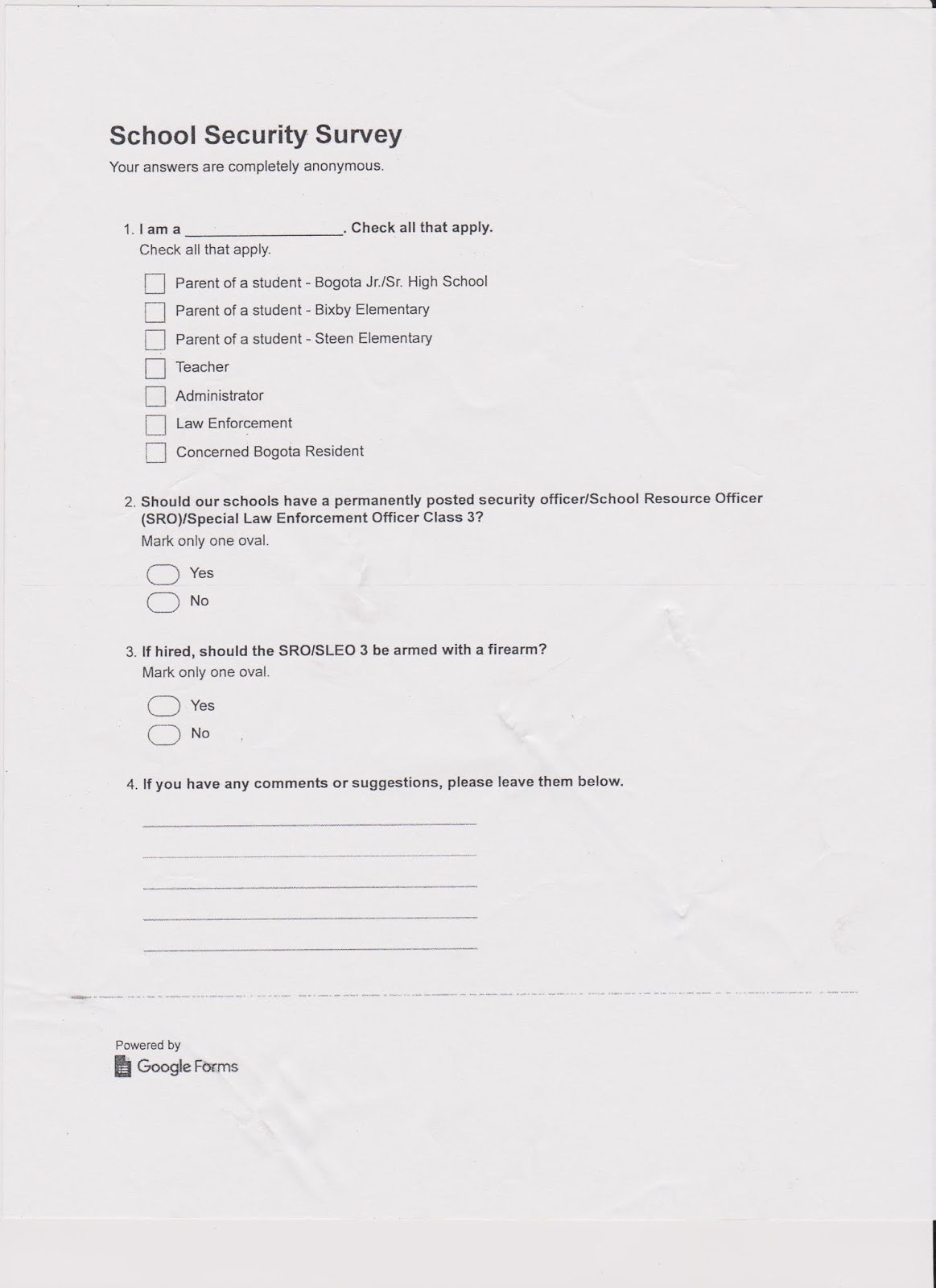 Bogota Blog NJ Town Hall Meeting