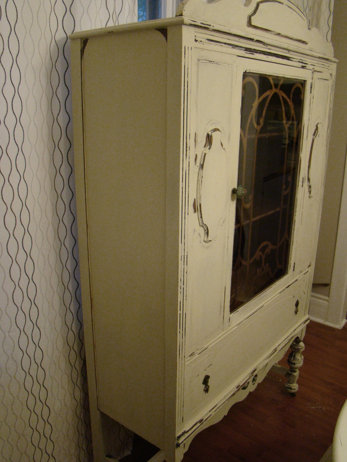 Repurposed Gems Painting over milk paint