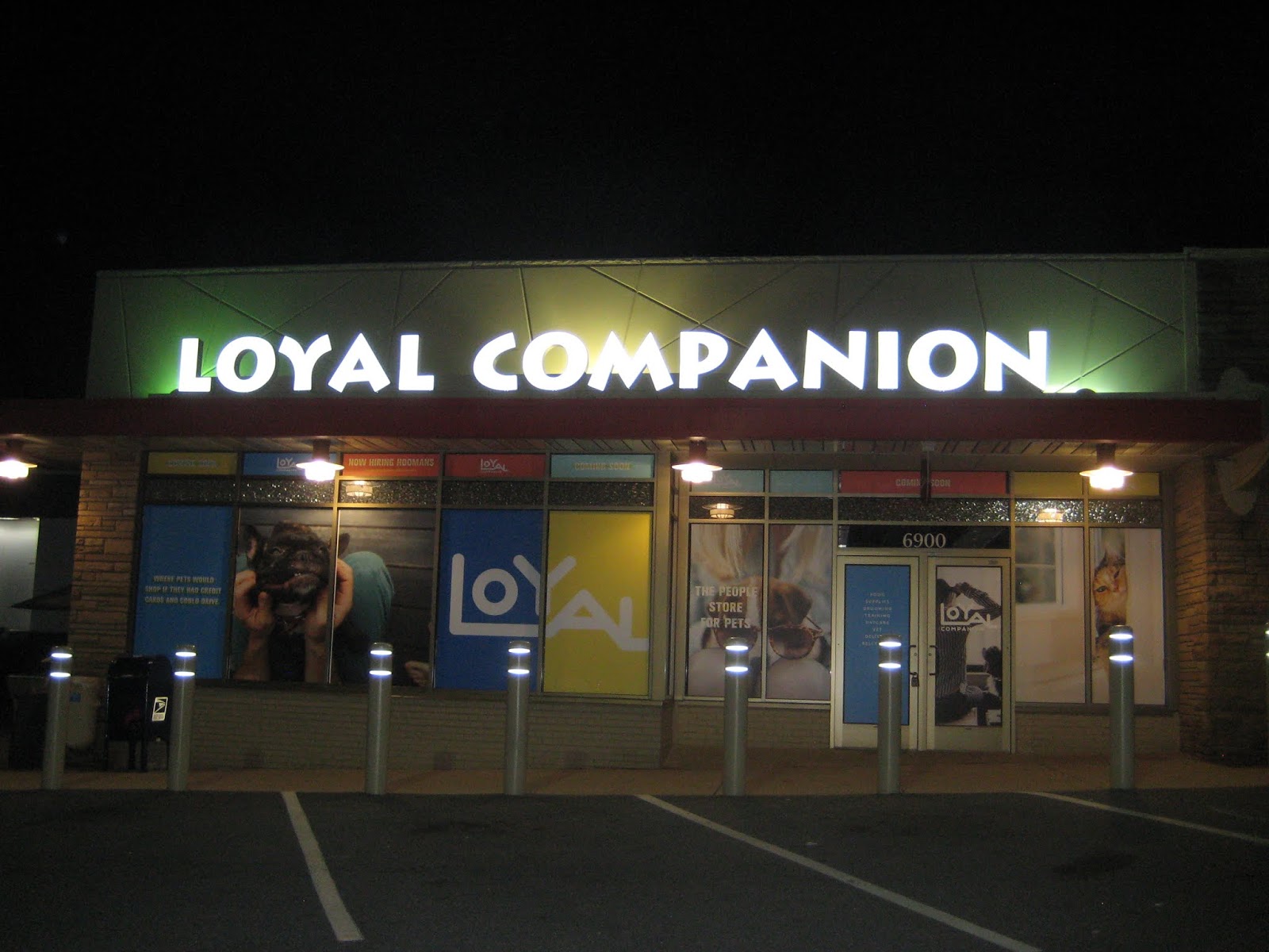 Robert Dyer Bethesda Row Sign installed at Loyal Companion in Bethesda