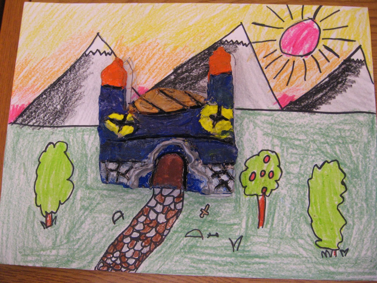 Jamestown Elementary Art Blog: 4th Grade Form - Castles and Architecture!