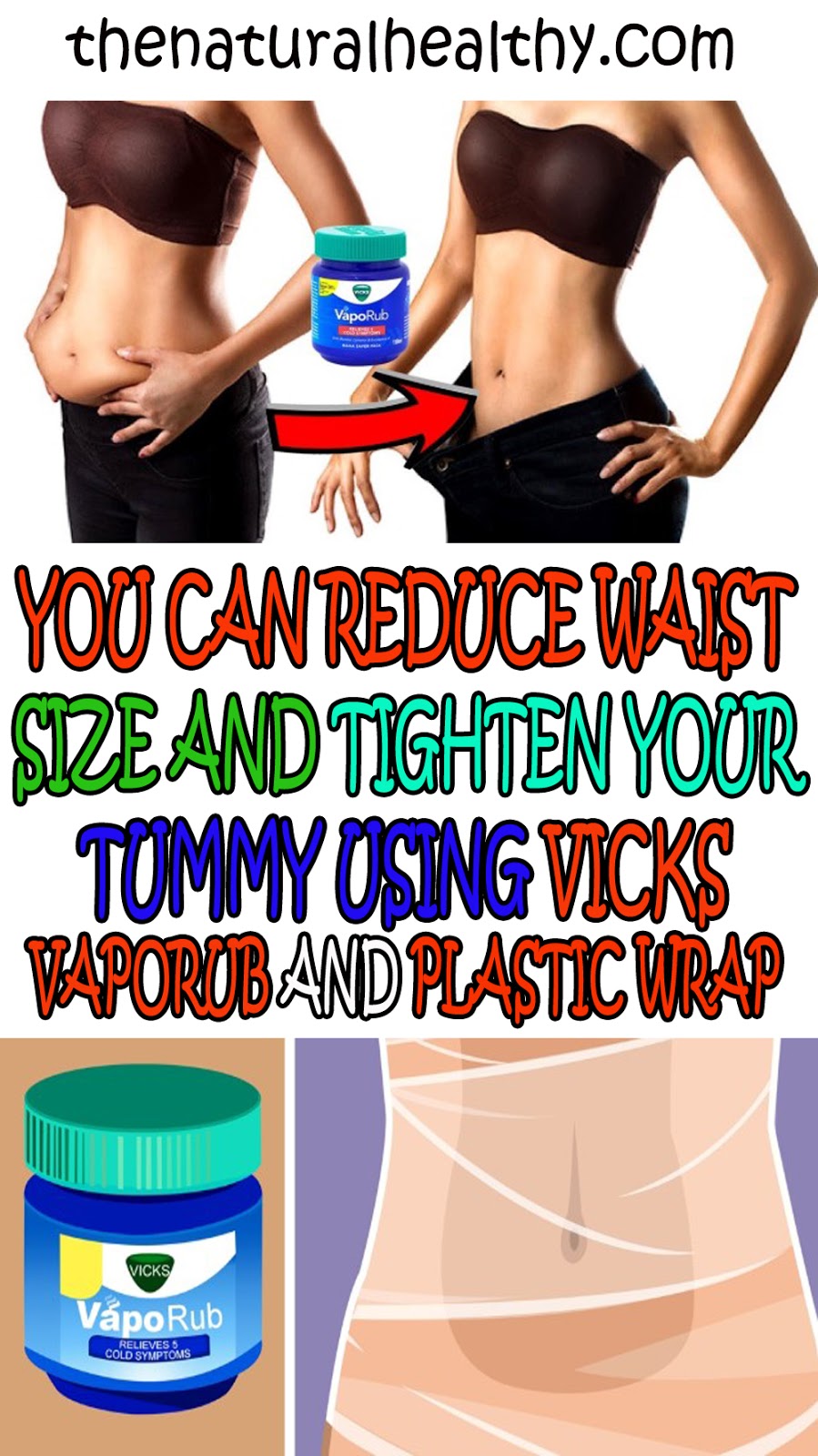 YOU CAN REDUCE WAIST SIZE AND TIGHTEN YOUR TUMMY USING VICKS VAPORUB