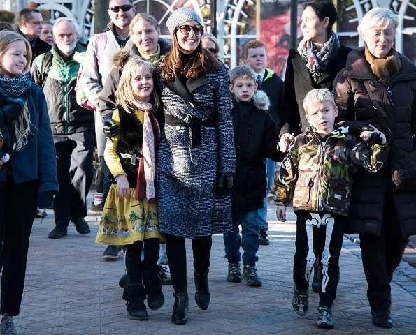 Danish Princess Marie visited Tivoli Amusement Park together with autistic children and their families