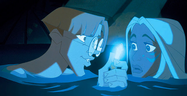 Milo, Kida, crystal Atlantis: The Lost Empire 2001 animatedfilmreviews.filminspector.com
