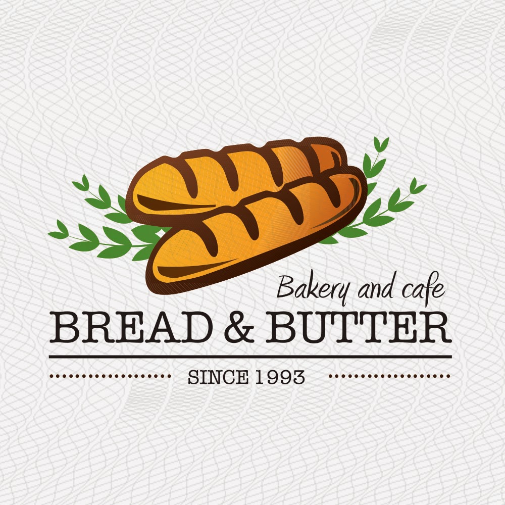 LOGO CAFE COMPANY BREAD AND BUTTER DESIGN IS ♥