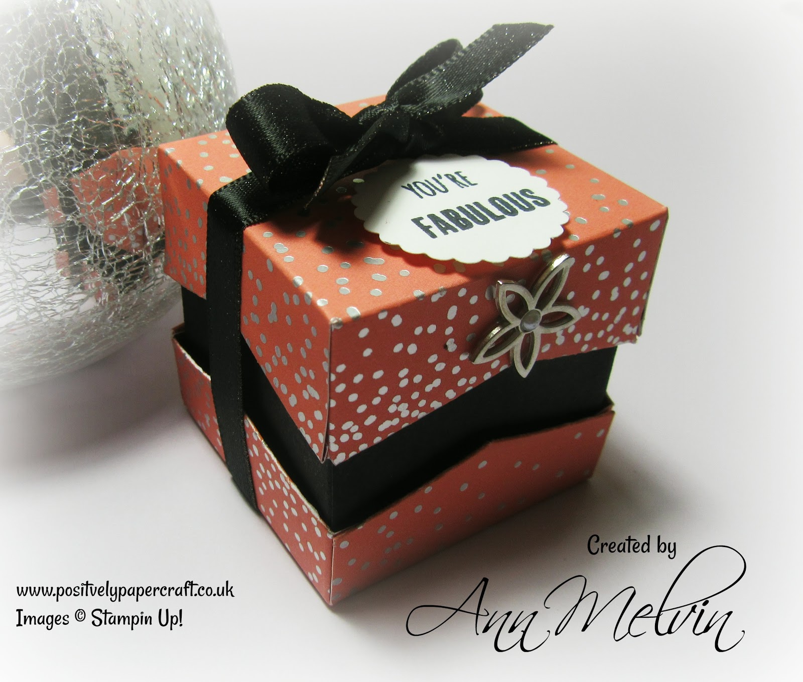 Positively papercraft Zig Zag effect Gift Box Ideal For