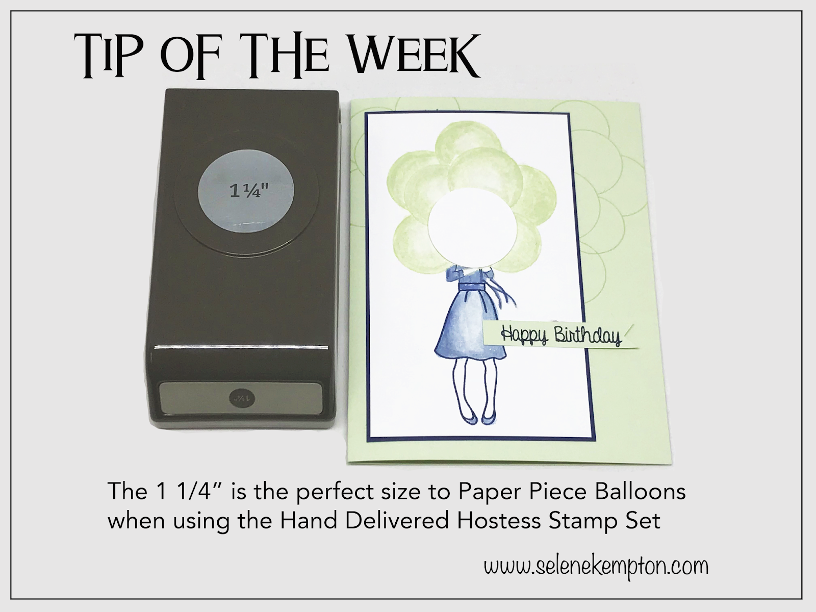 Create with Selene Tip of the week Stampin' Up! Hand Delivered Stamp Set!