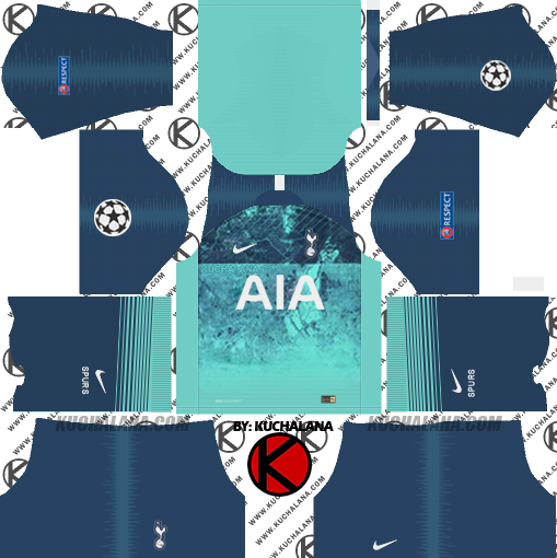 Tottenham Hotspur Kits 2016/17 - Dream League Soccer Kits and FTS15 -  Kuchalana