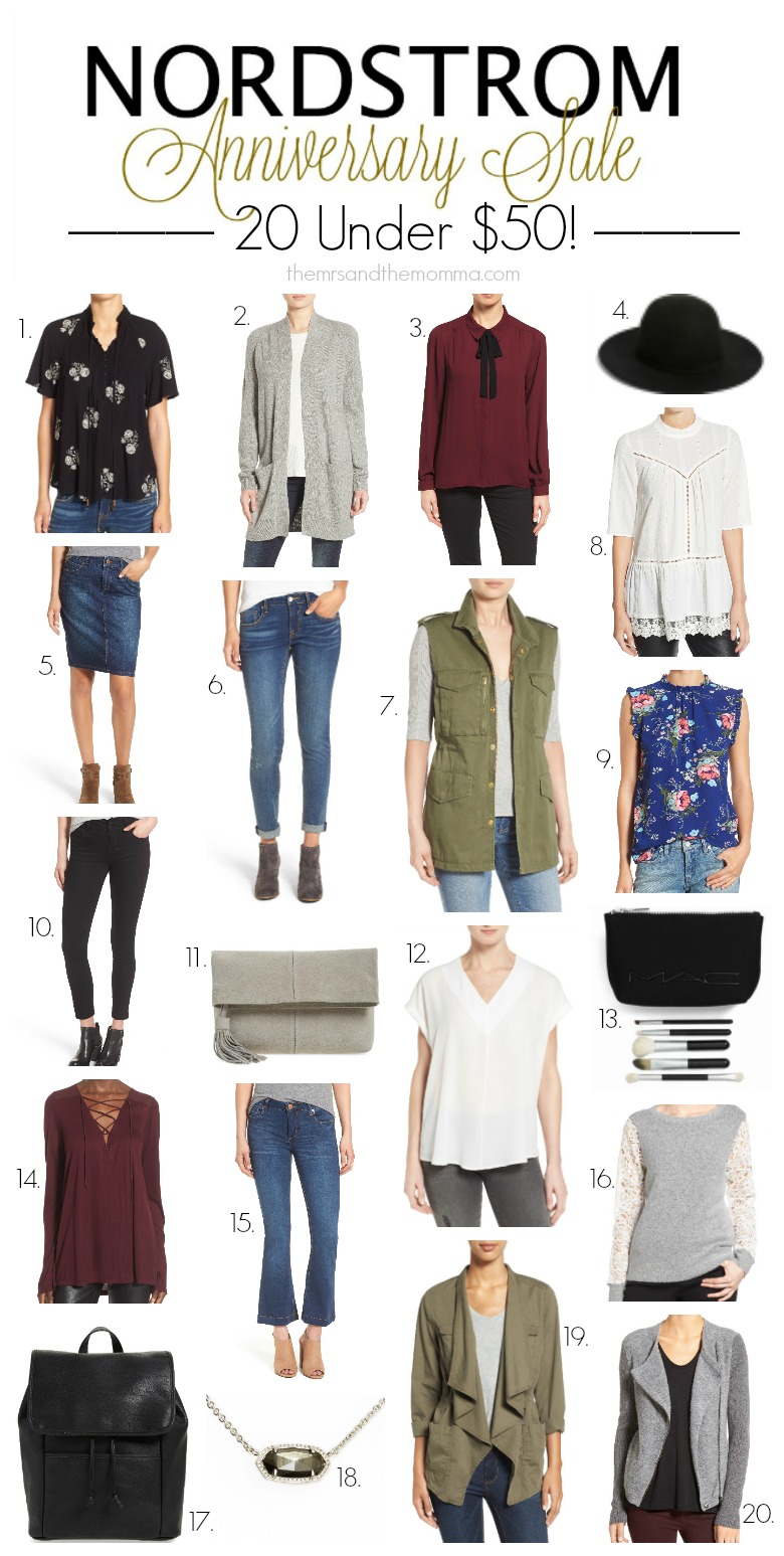 the MRS. & the MOMMA: Nordstrom Anniversary Sale | 20 Under $50