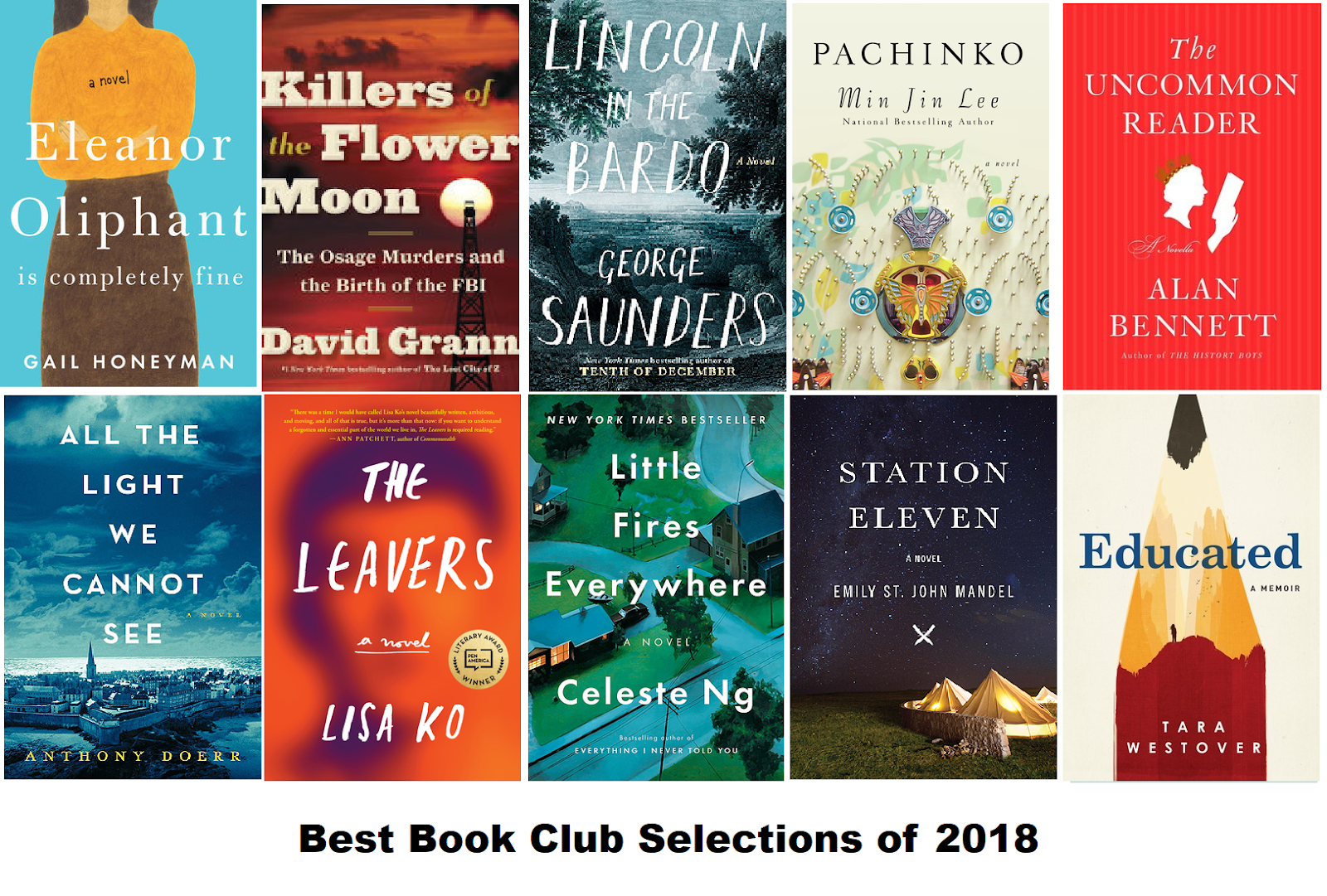My Head Is Full of Books: Best Book Club Selections of 2018