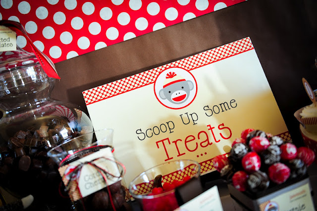 Kara s Party Ideas Sock Monkey 1st Birthday Party  - 58