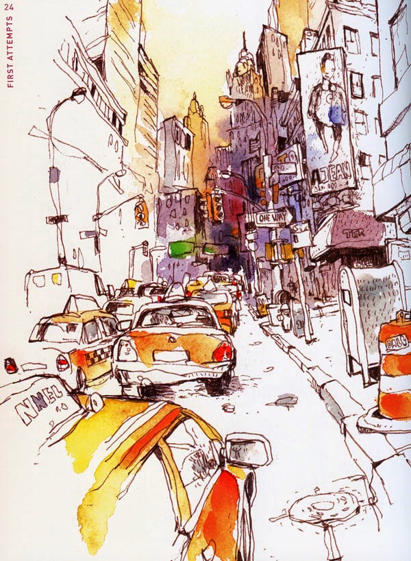 Fueled by Clouds & Coffee Book Review Urban Watercolor Sketching