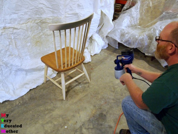 This is by far the easiest way to paint a chair.
