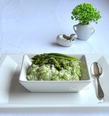 Spargelrisotto, Pesto