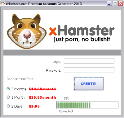 xHamster.com Premium Accounts Generator 2013.