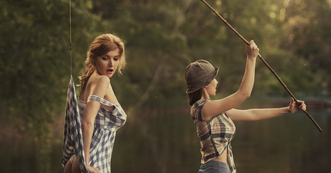 Hot girl…go fishing time