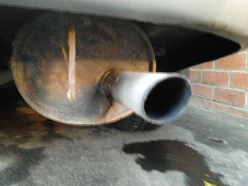 Exhaust of a car