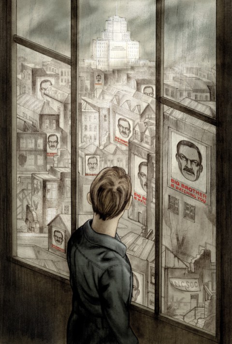 Haunting Illustrations for Orwell’s Nineteen Eighty-Four, Introduced by the Courageous Journalist Who Broke the Edward Snowden Story