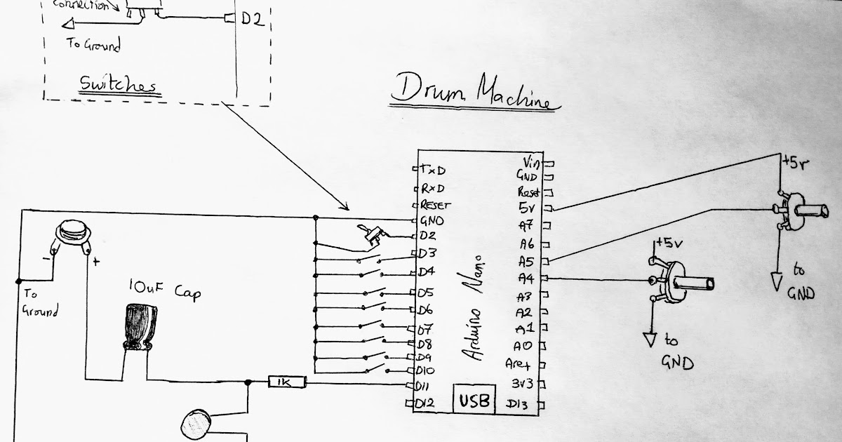 Blog Hoskins: ***UPDATE Arduino Drum Machine****