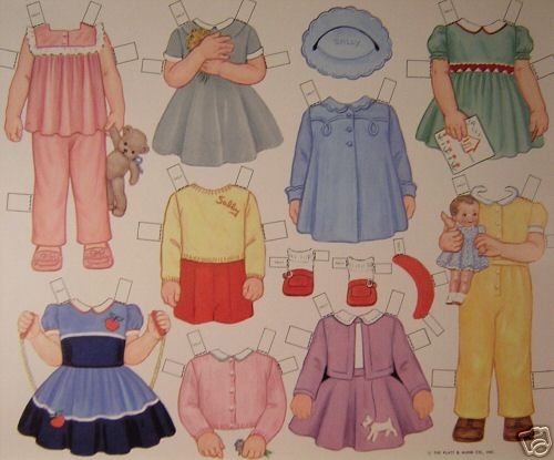 The Cheeky Seagull: Free Vintage Cut-Out Dolls & Clothes