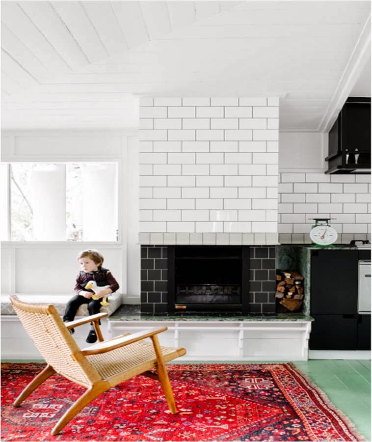 my scandinavian home A beautifully simple home with green floors