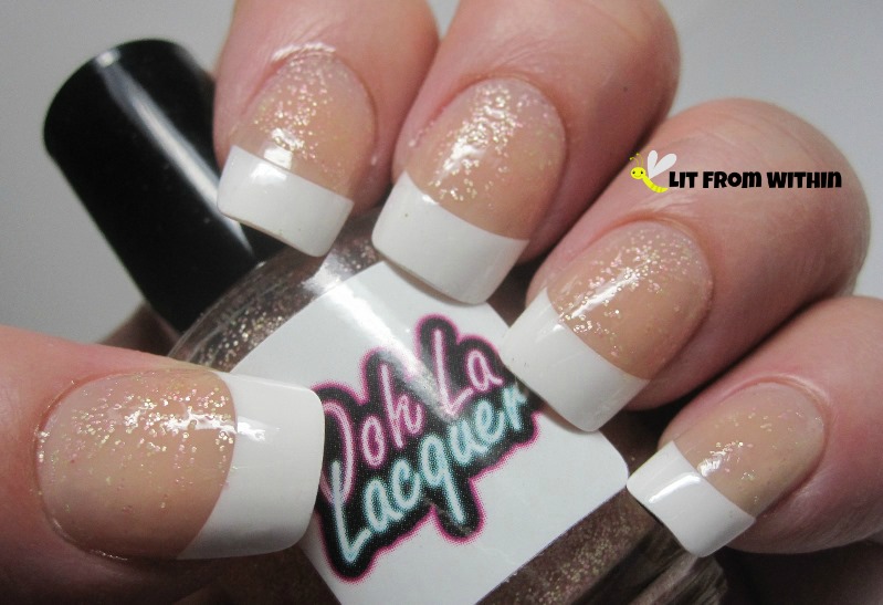 Ooh La Lacquer Matte-terial Girl, a collection of tiny nude/pink glitters in a matte base. 