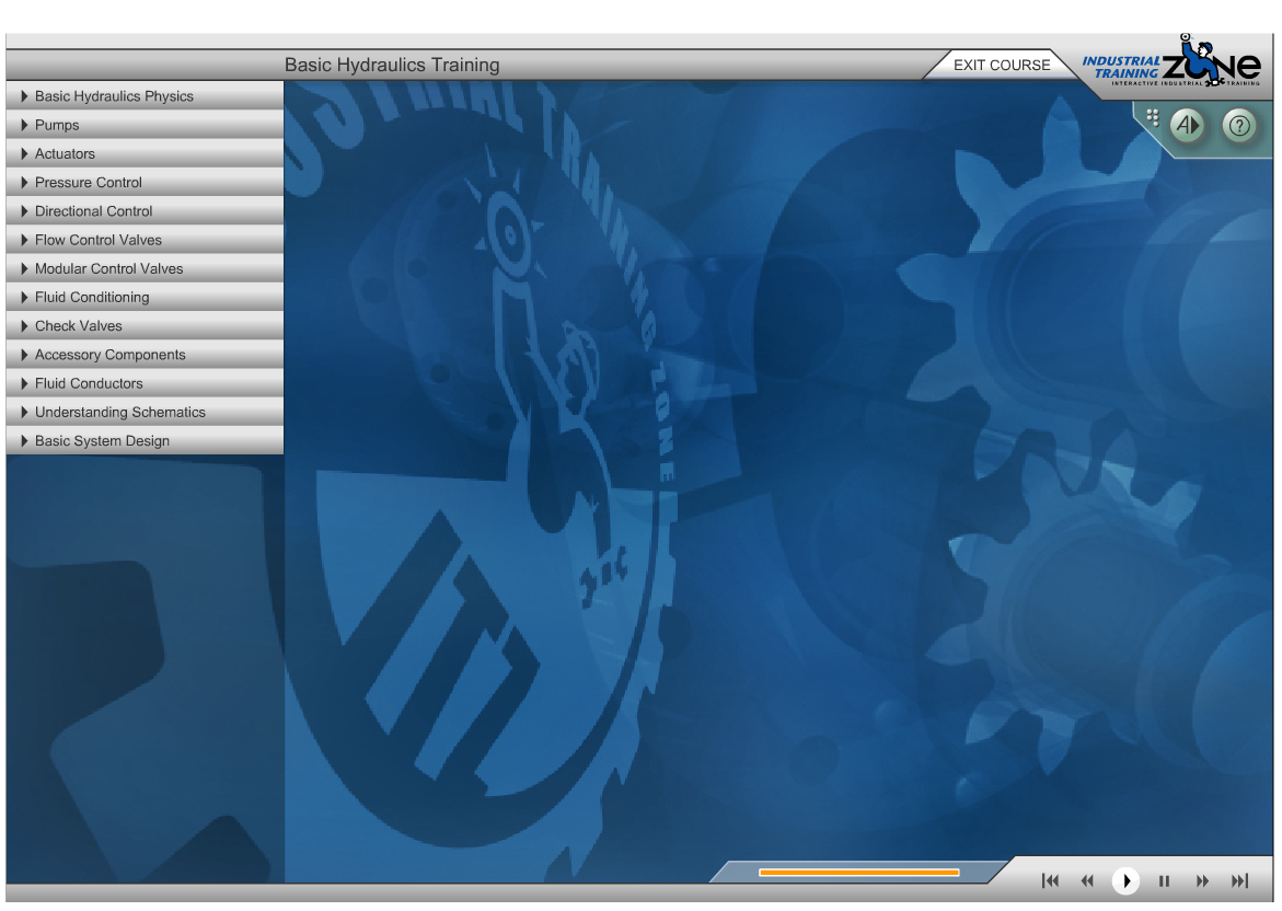 Basic Hydraulics course flash player