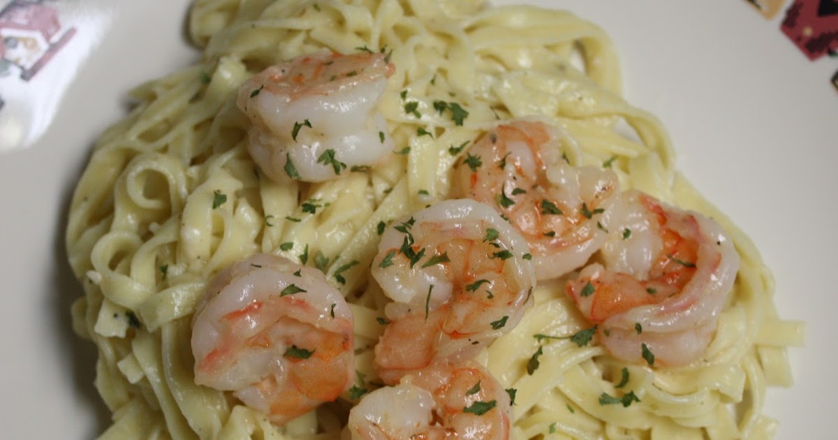 Cheese with Noodles Shrimp Scampi