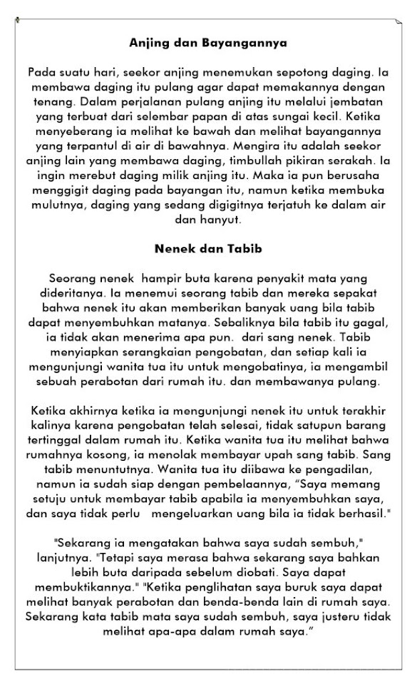 Cerita Dongeng Dalam Bahasa Inggris Dan Pesan Moralnya Cerita Dongeng Dalam Bahasa Inggris Dan Pesan Moralnya