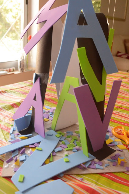 Name Structure: Preschooler Art by Practical Mom