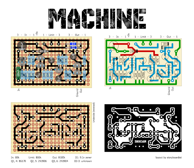 Perf and PCB Effects Layouts: zVex Machine