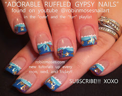 nails gypsy nail halloween moses robin october princess tutorial scary horror
