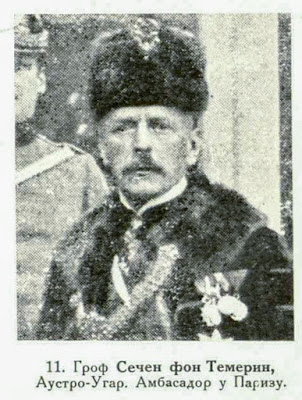 Count Szeczen de Temerin, Austrian Hungarian Ambassador at Paris