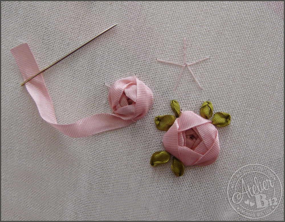 AtelierB12 Step by Step Silk Ribbon Embroidery Roses