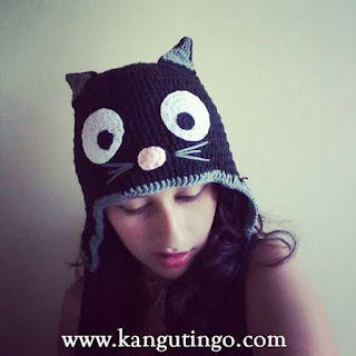kangutingo, goro de gata tejidos a crochet