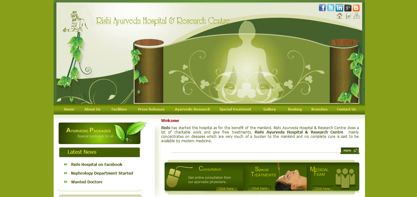 Rishi Ayurveda Hospital And Research Centre Rishi Ayurveda Hospital